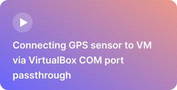 Connect GPS sensor in VirtualBox