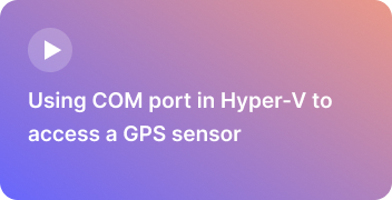 Hyper-V serial port passthrough
