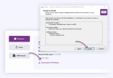 Holen Sie sich die Version des Installationsprogramms für Ihr Betriebssystem