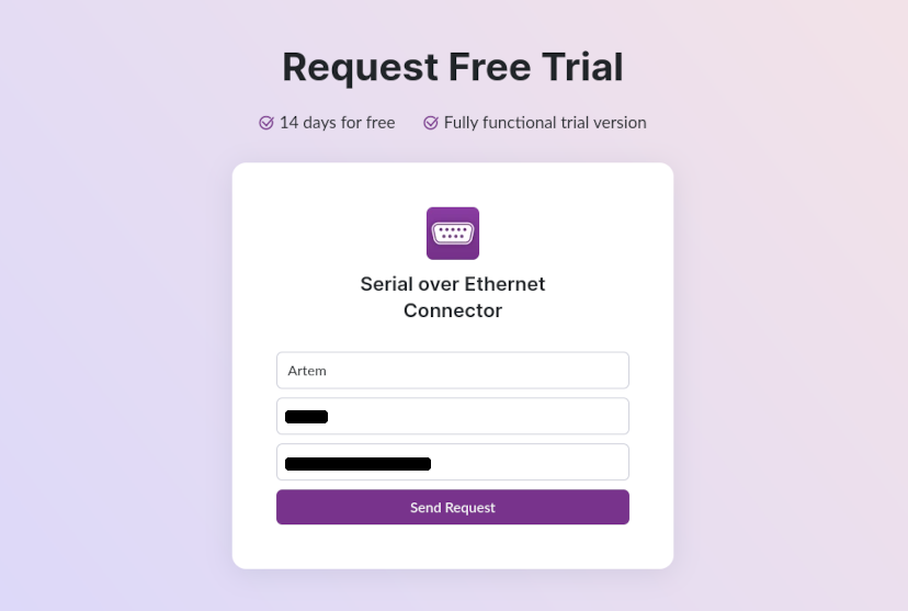 Sign up for a free trial